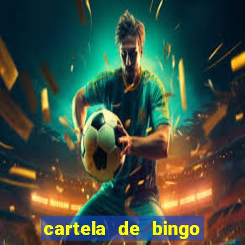 cartela de bingo pra imprimir